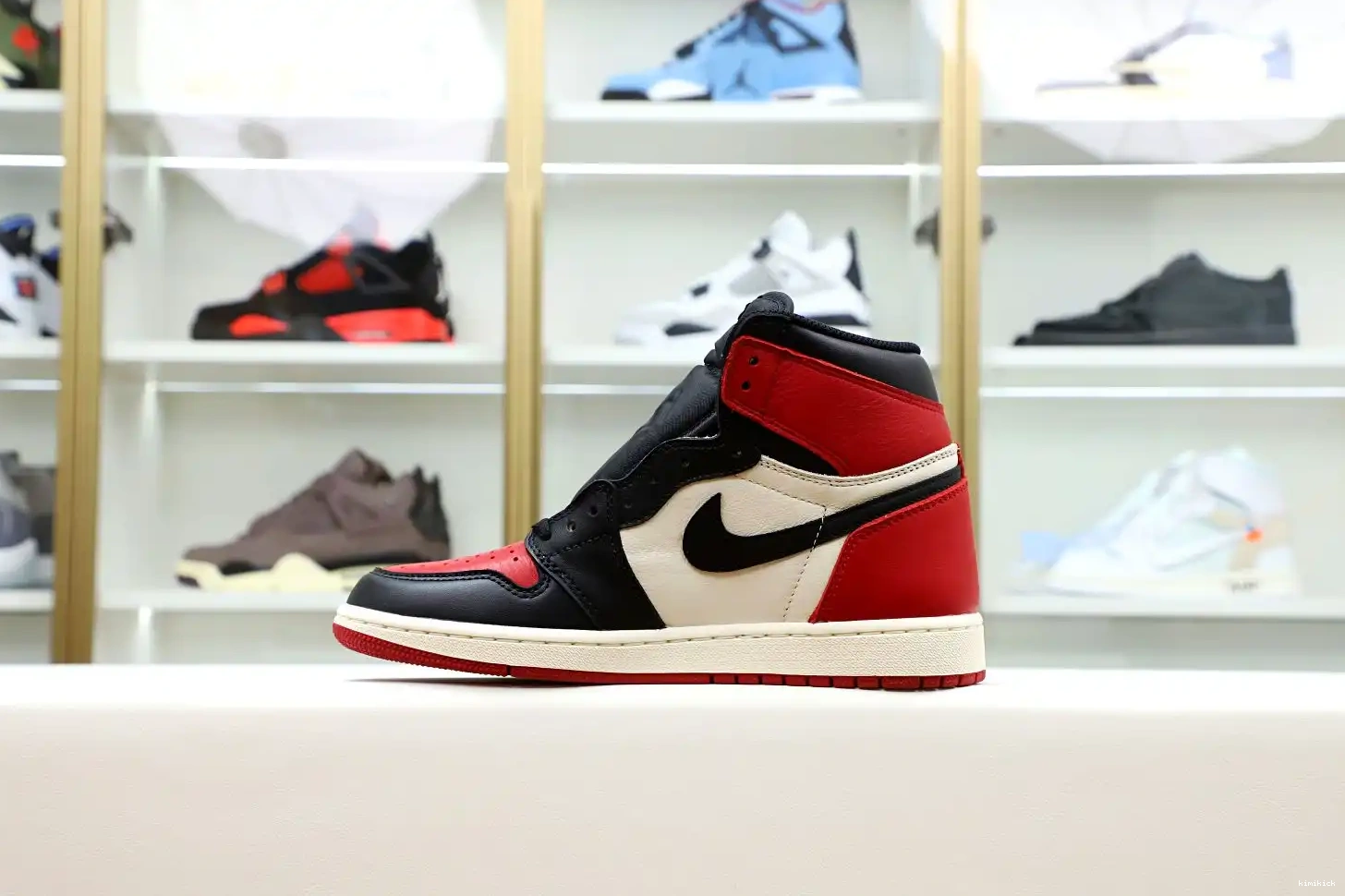 1 RETRO JORDAN 'BRED OG Kimikick AIR HIGH TOE' 0512
